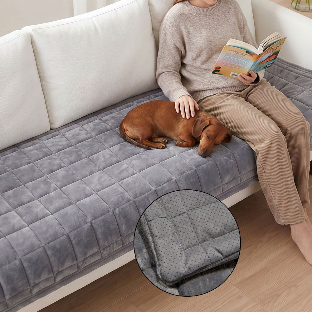 Plush Sofa Cover - Image 5